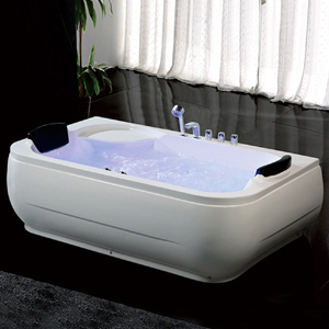 Fontana Napoli Modern Whirlpool Massage Lucite Indoor Bathtub